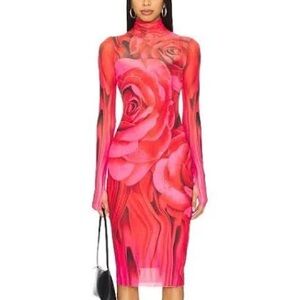 AFRM Shona floral Long Sleeve Dress